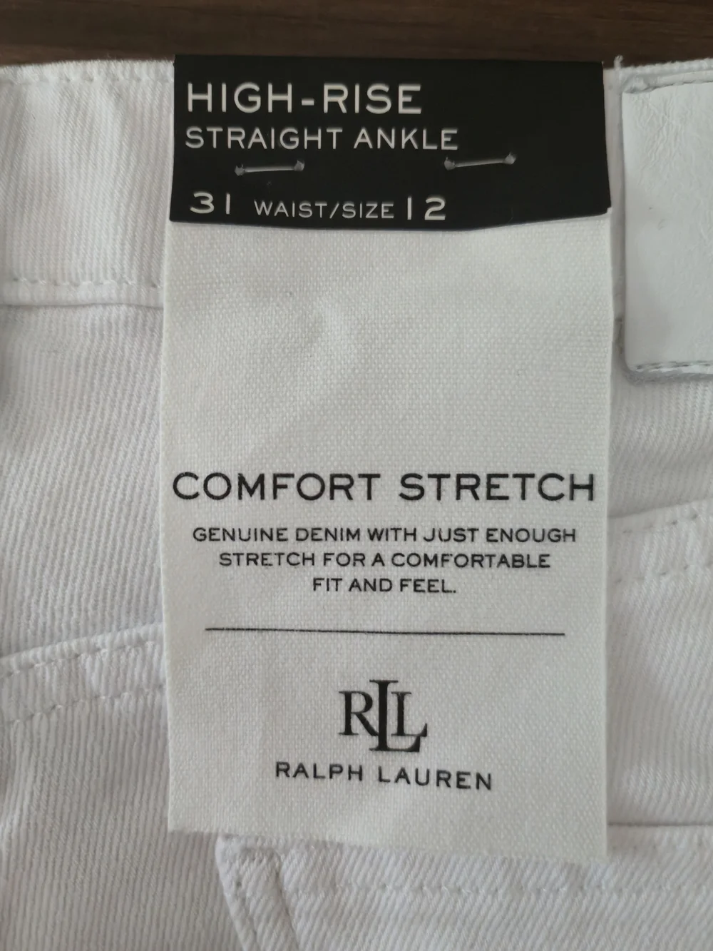 Lauren Ralph Lauren Women's High-Rise Straight Ankle Jeans White